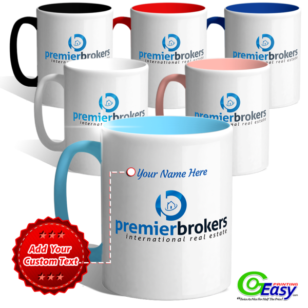 Premier Brokers Personalized Logo Mugs